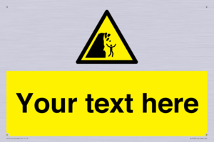 Custom Warning unstable cliff